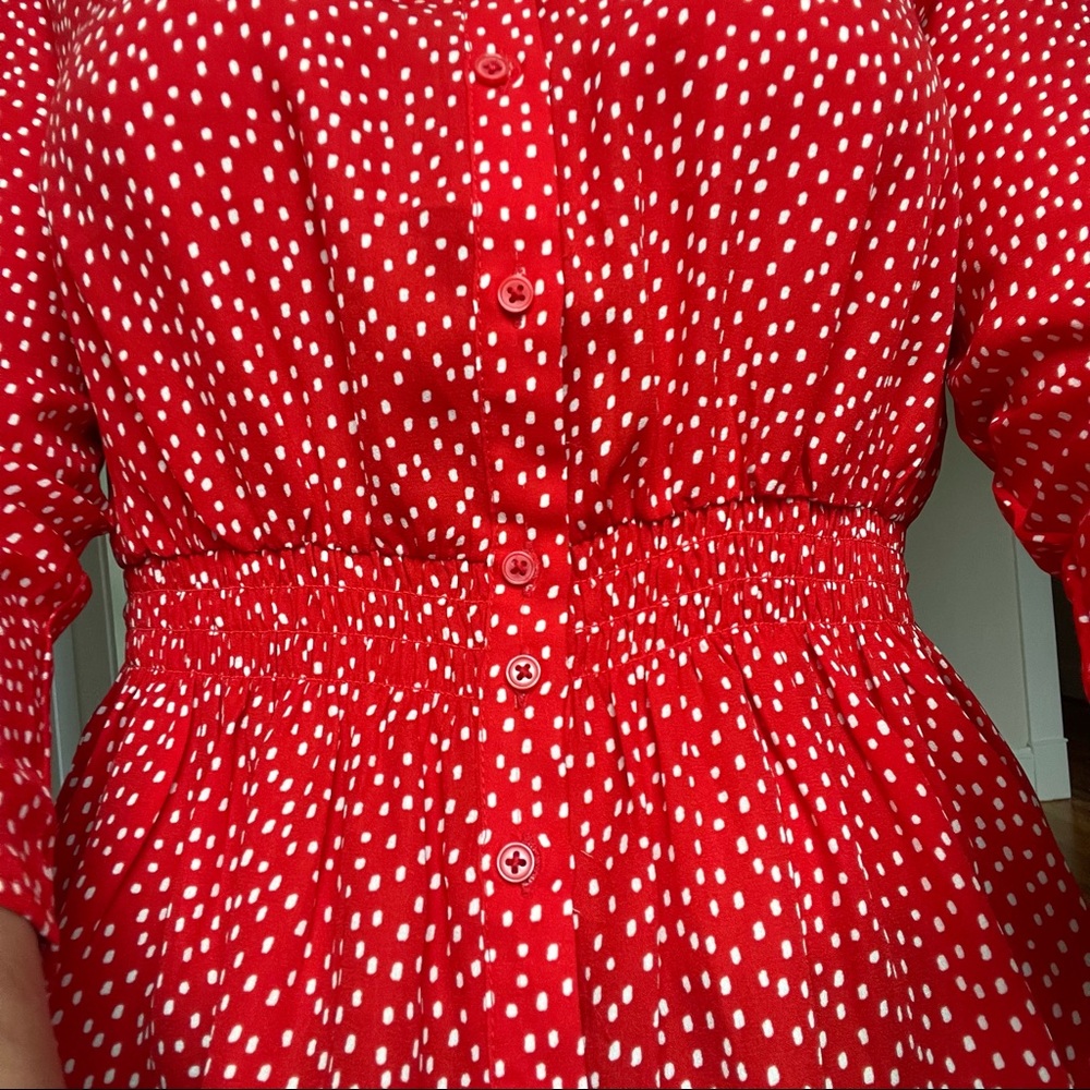 Banana Republic Red Polka Dot Top - Picture 5 of 8